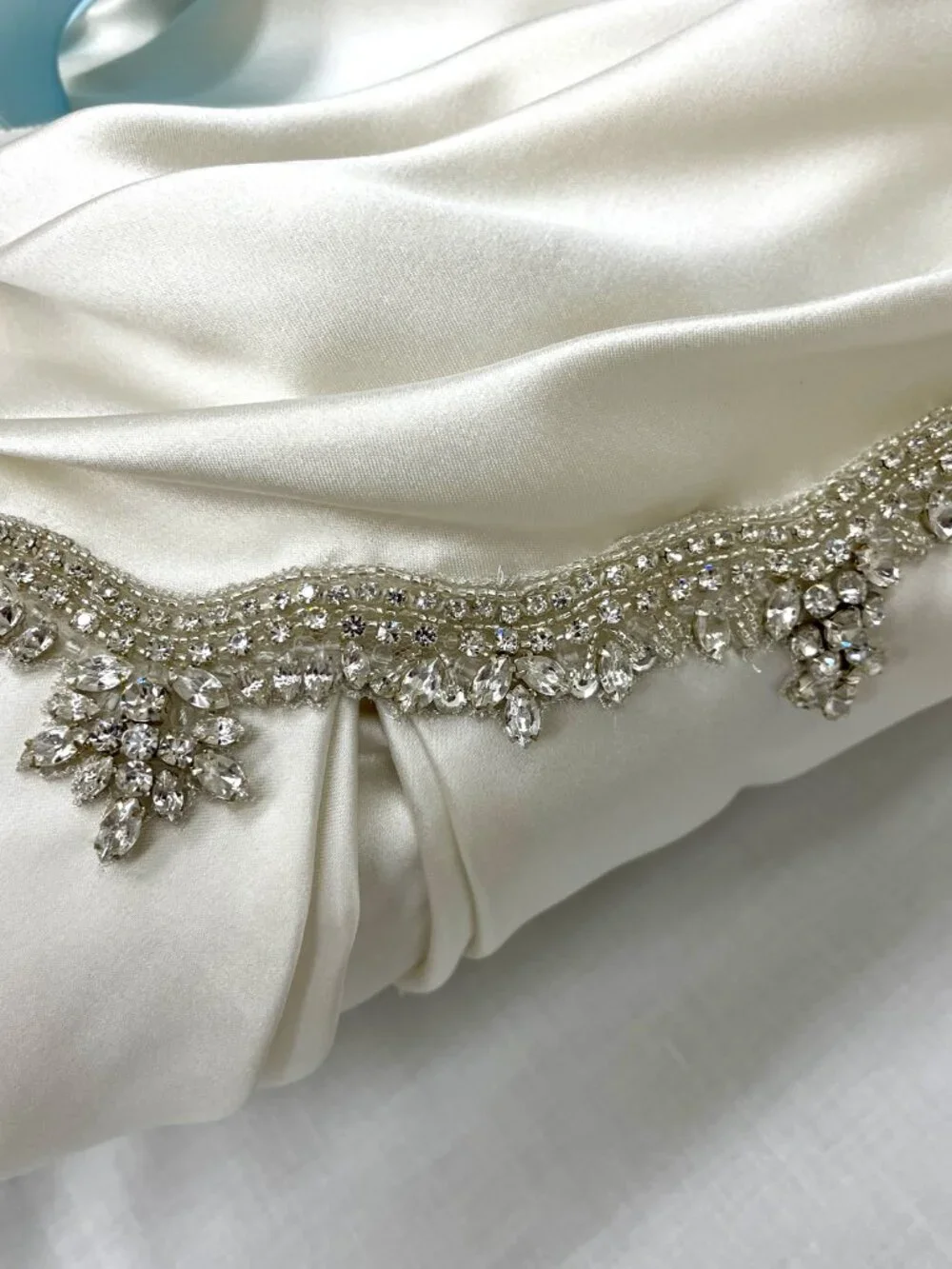 Satin Ballgown Pnina Tornai Princess Corset Wedding Gown - Picture 12 of 13